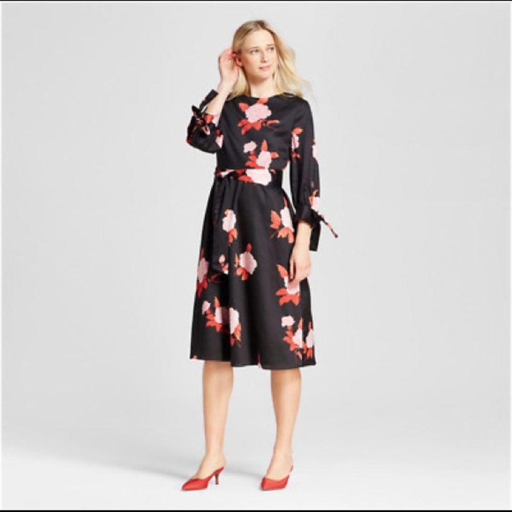 Who What Wear Modern Rose Midi Dress 2X